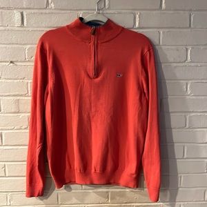 Red/ coral vineyard vines quarter zip